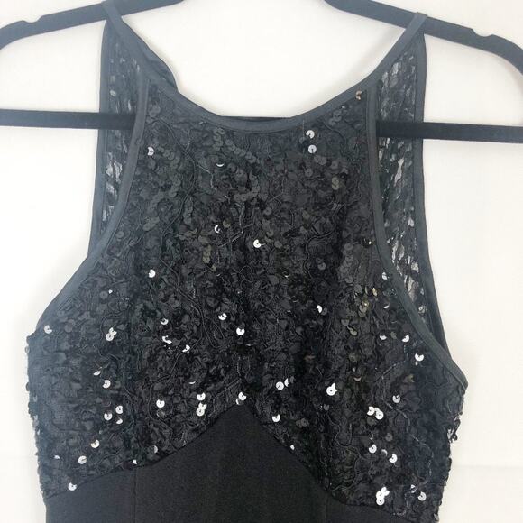 Vintage Cache Maxi Dress Womens Small Empire Sequin Formal Wedding Guest Party - Picture 3 of 14